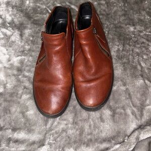 ECCO Black Leather Ankle Boots